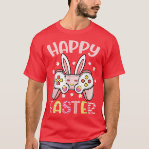 Happy Easter Day Video Game Controller Bunny Gamer T-Shirt