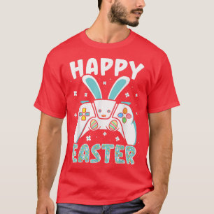 Happy Easter Day Video Game Controller Bunny Gamer T-Shirt