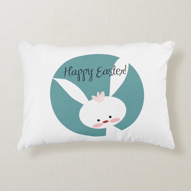 Happy Easter                    Decorative Cushion (Front)