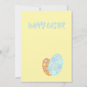 Happy Easter Decorative Eggs Holiday Card