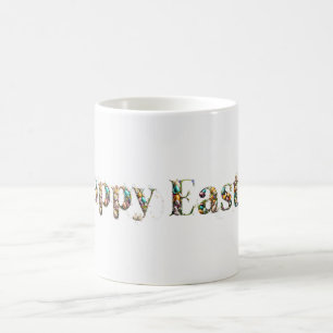 Happy Easter Decorative text Coffee Mug