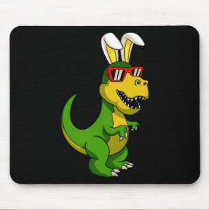 Happy Easter Dinosaur Bunny Ears Easter Boys Kids Mouse Mat