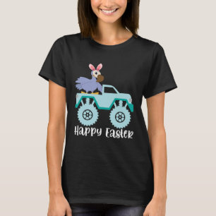 Happy Easter Dodo Bird Riding Monster Truck Toddle T-Shirt