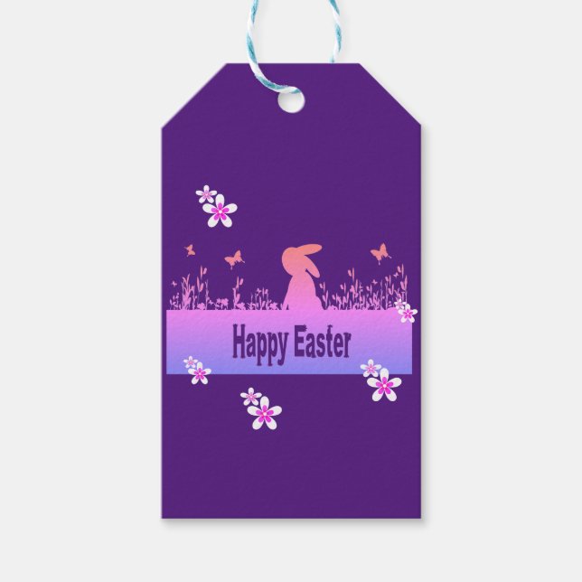 happy Easter,dreamy hare  Gift Tags (Front)