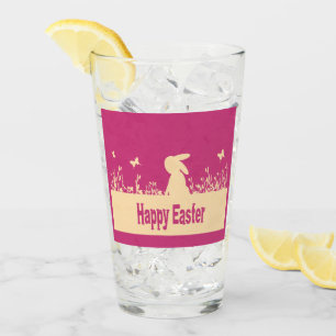 happy Easter,dreamy hare Glass