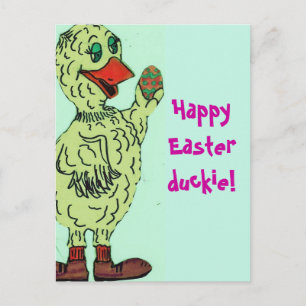 HAPPY EASTER DUCKIE postcard