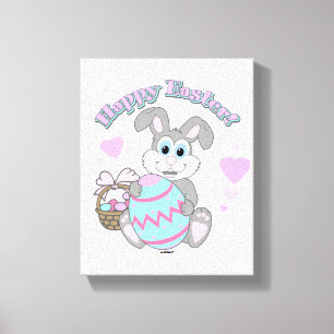 Happy Easter! Easter Bunny Canvas Print