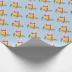 Happy Easter, Easter Bunny Ears  Wrapping Paper
