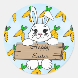 Happy Easter, Easter Bunny Sticker