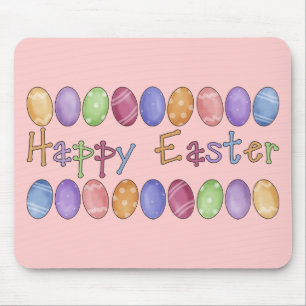 Happy Easter - Easter Egg Border Tees and Gifts Mouse Mat