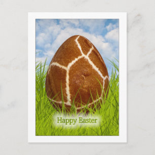 Happy Easter - Easter Egg - Giraffe Skin Photo Holiday Postcard