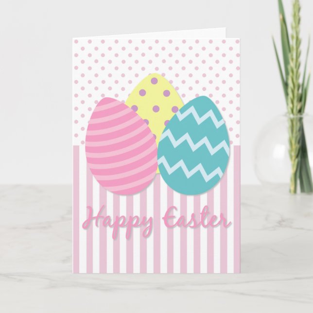 Happy Easter Easter Eggs Card (Front)