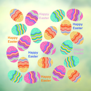 Happy Easter Easter eggs Window Cling