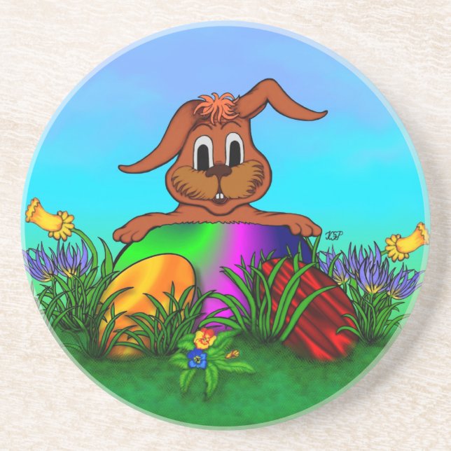 Happy Easter! Easter Rabbit Coaster (Front)