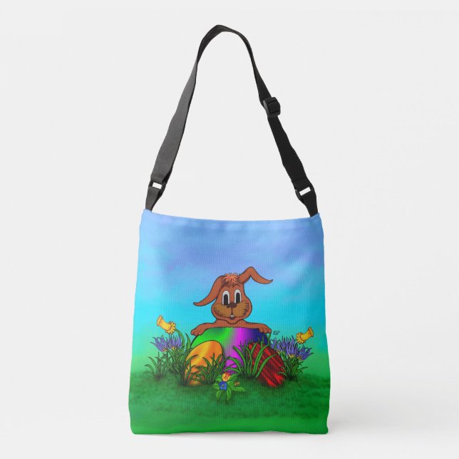 Happy Easter! Easter Rabbit Crossbody Bag (Back)