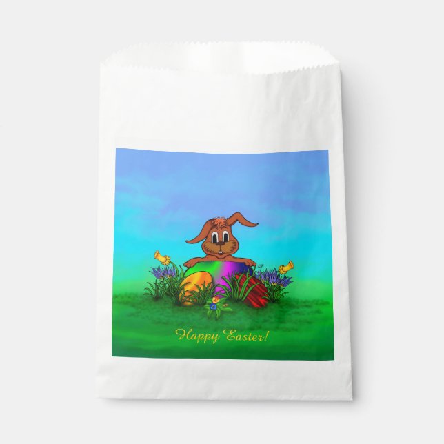 Happy Easter! Easter Rabbit Favour Bags (Front)