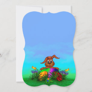 Happy Easter! Easter Rabbit Holiday Card