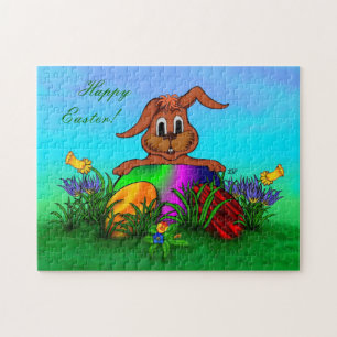 Happy Easter! Easter Rabbit Jigsaw Puzzle