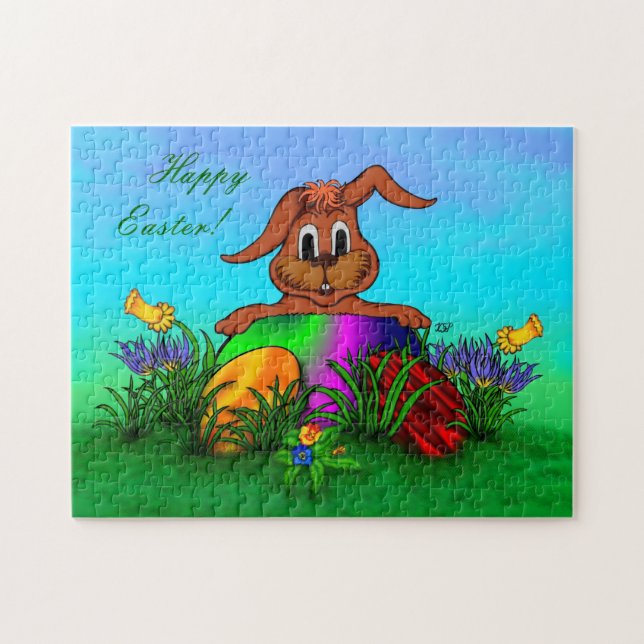 Happy Easter! Easter Rabbit Jigsaw Puzzle (Horizontal)