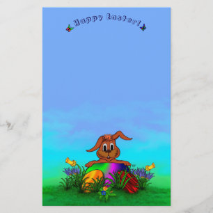 Happy Easter! Easter Rabbit Stationery