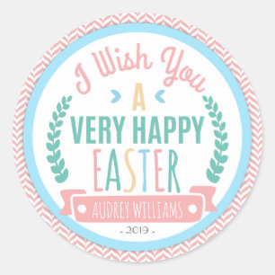 Happy Easter   Easter Wish Favour Tag