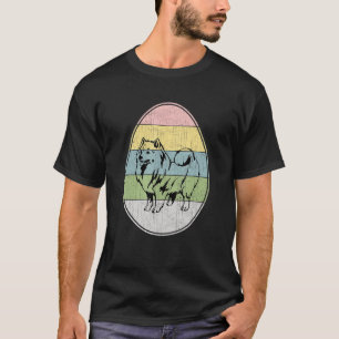 Happy Easter Egg American Eskimo Dog Graphic Cool T-Shirt