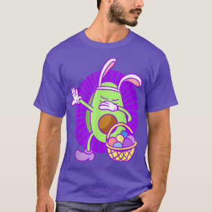 happy Easter Egg avocado Bunny funny dabbing dab T-Shirt