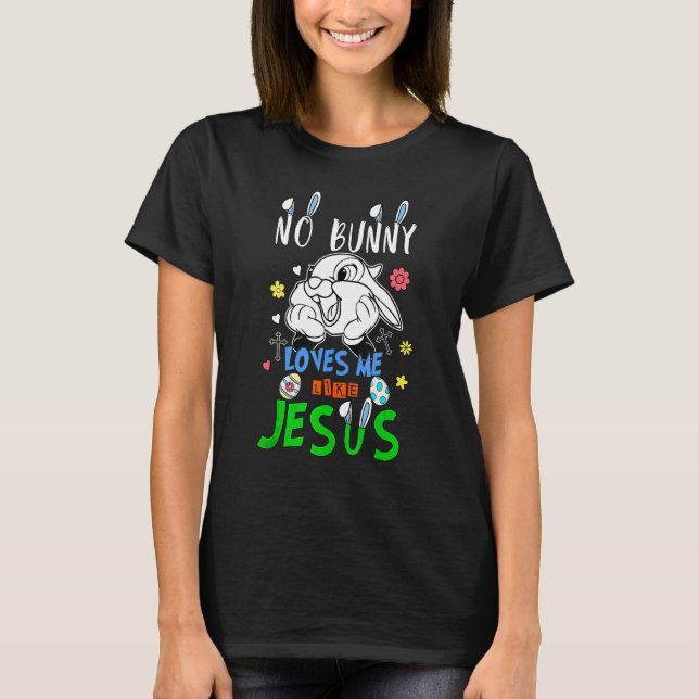 Happy Easter Egg Day Bunny Funny Boys Girls Jesus  T-Shirt (Front)