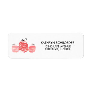 Happy Easter Egg Doodle Address Labels
