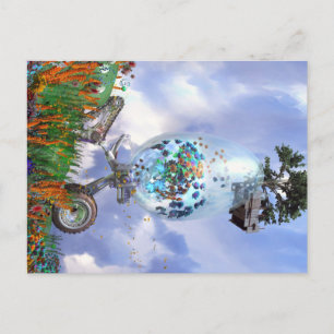Happy Easter Egg Fantasy Holiday Postcard
