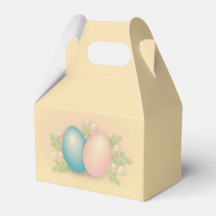 Happy Easter Egg & Flowers Favour Box
