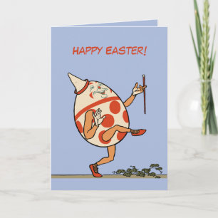 Happy Easter Egg Humpty Dumpty custom Holiday Card