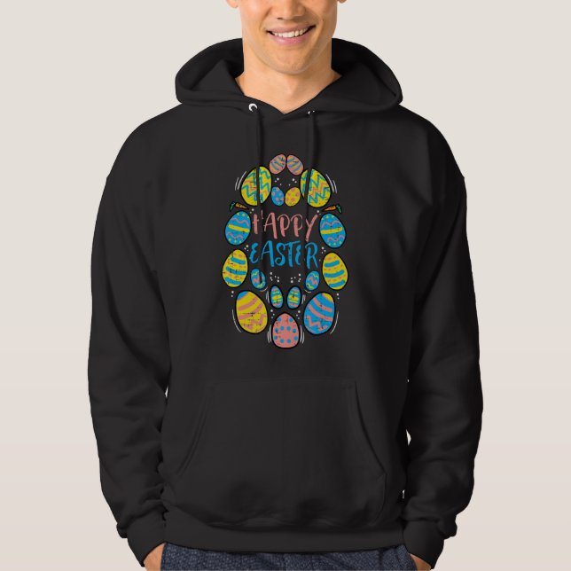Happy Easter Egg Hunt Men Women Boys Girls Kids To Hoodie (Front)