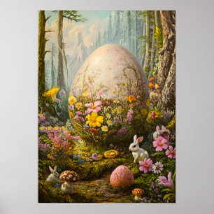 Happy Easter Egg Hunt Poster
