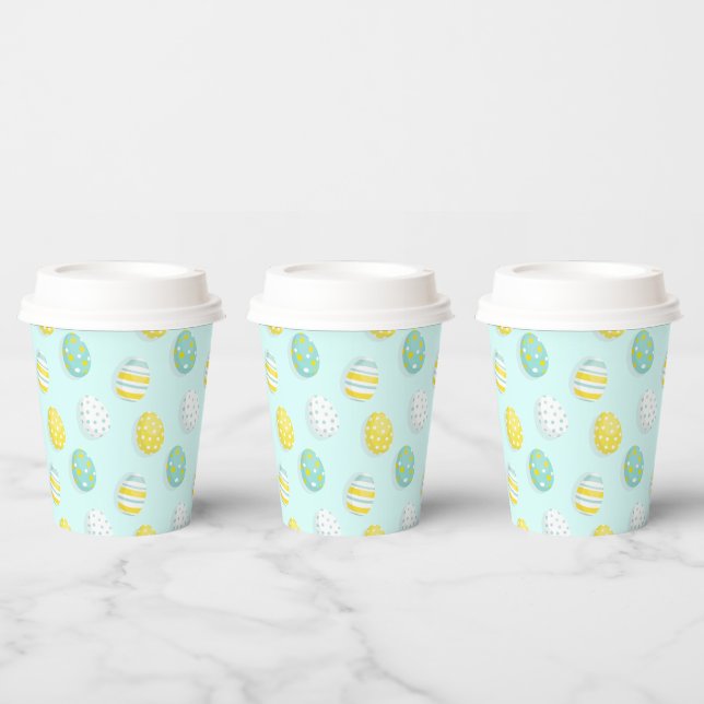 Happy Easter Egg Pattern  Paper Cups