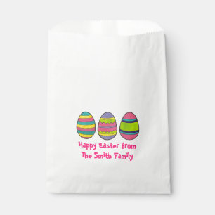 Happy Easter Egg Personalised Baked By Treat Favour Bags