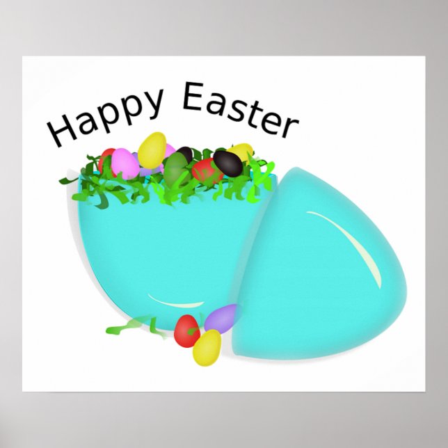 "HAPPY EASTER" EGG POSTER (Front)