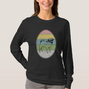Happy Easter Egg Pug Dog Graphic Easter Day Pug Do T-Shirt