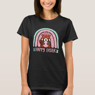 Happy Easter Egg Y'all Rainbow Red Panda T-Shirt
