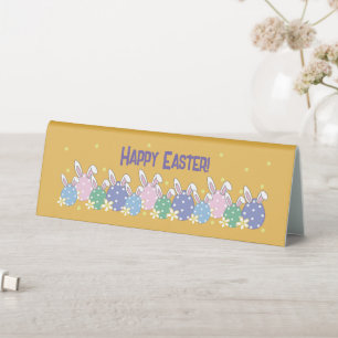 Happy Easter Eggs & Bunny Ears - Orange