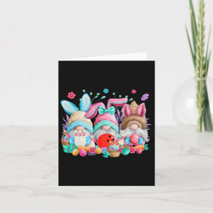 Happy Easter Eggs Bunny Gnomes Bowling Lover Easte Card