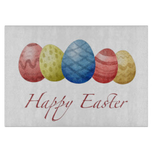 Happy Easter Eggs Cutting Board – Festive Spring 