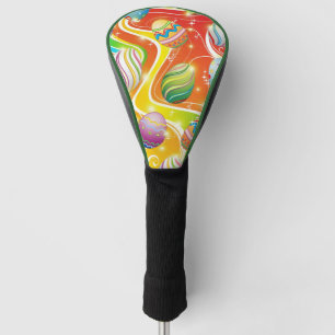 Happy Easter Eggs Festive Pattern Golf Head Cover