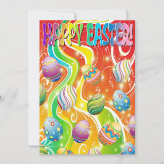 Happy Easter Eggs Festive Pattern Holiday Card