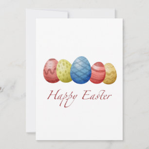 Happy Easter Eggs Holiday Card – Colourful Spring 