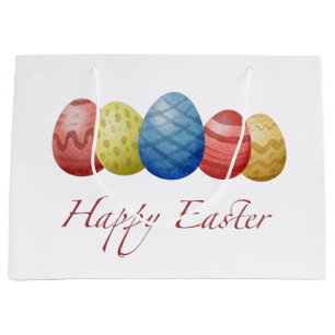 Happy Easter eggs Large Gift Bag