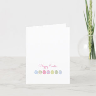 HAPPY EASTER Eggs Pastels Spring Sweet Fun Holiday Card