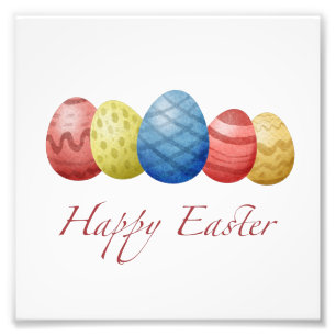 Happy Easter Eggs Photo Print – Colourful Spring 
