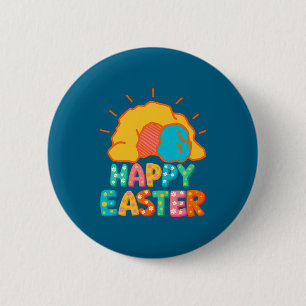 Happy Easter Empty Tomb  6 Cm Round Badge