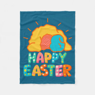 Happy Easter Empty Tomb Fleece Blanket